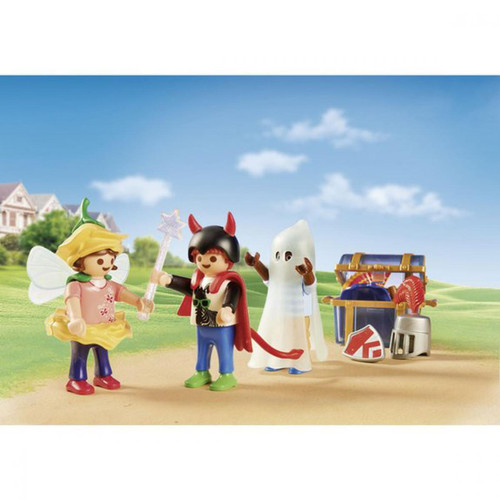 Playmobil - Enfants et malle de déguisements Playmobil City Life 70283 - Jeux de construction