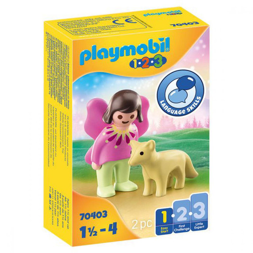 Playmobil - Fée avec renard Playmobil 1.2.3 70403 