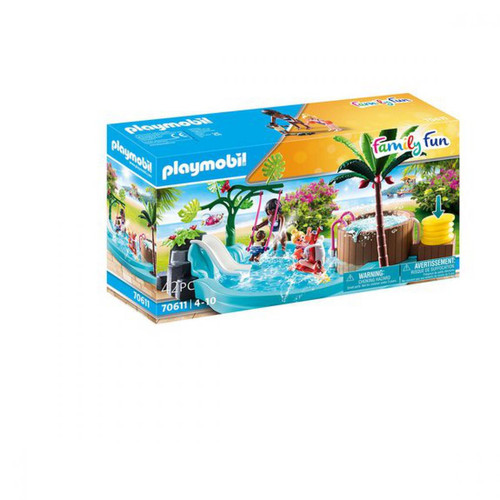 Playmobil - Pataugeoire avec bain à bulles Playmobil Family Fun 70611 - Jeux de construction