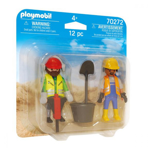 Playmobil - Playmobil Duo ouvriers de chantier 70272 