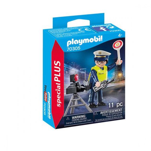Playmobil - Playmobil Spécial Plus Policier avec radar 70305 - Jeux de construction