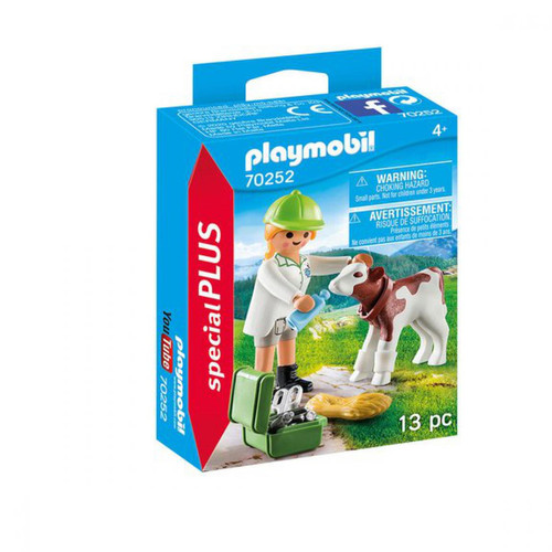 Playmobil - Playmobil Spéciale Plus Vétérinaire et Veau 70252 - Playmobil