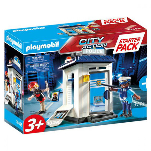 Playmobil - Starter Pack Bureau de police Playmobil City Action 70498 - Jeux de construction