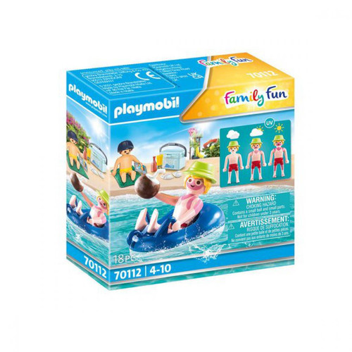 Playmobil - Vacancier avec coups de soleil et bouée Playmobil Family Fun 70112 - Jeux de construction