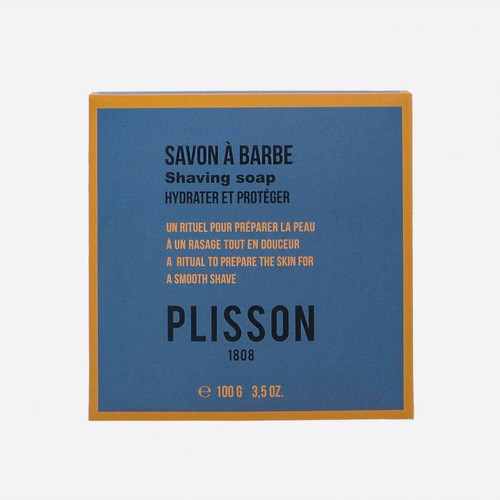 SAVON À BARBE MATIN AMBRÉ - Boite carrée-Plisson Plisson