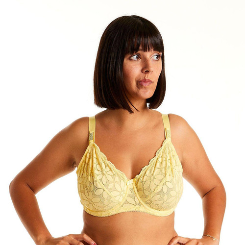 Pomm Poire - Soutien-gorge à armatures jaune Flamant Rose - Promos lingerie femme