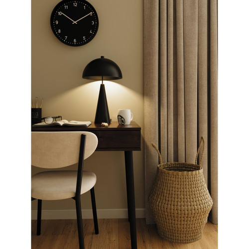 POTIRON PARIS - Lampe de table champignon en métal noir  - Promo Meuble Et Déco Design