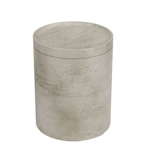 Potiron - Table d'appoint cylindrique moderne en ciment  - Table Basse Design
