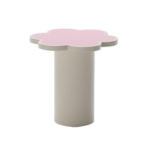 Table d’appoint en bois en forme de fleur FLORA rose  POTIRON PARIS