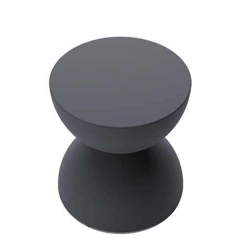 Table d'appoint ronde design en magnésie noire BERGAMOTE POTIRON PARIS