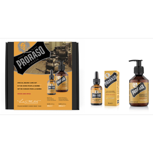 Proraso - Pack Barbe Duo Huile + Shampooing Wood and Spice - Proraso