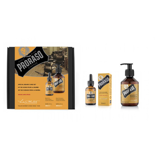 Proraso - Pack Barbe Duo Huile + Shampooing Wood and Spice - Proraso