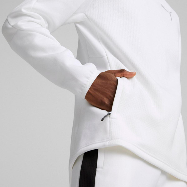 FD EVOSTRIPE HDY blanc en coton Pull / Gilet / Sweatshirt homme