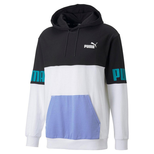 Puma - Sweatshirt multicolore en coton à capuche PP BLK - Vêtement de sport  homme