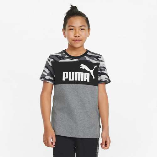 Puma - Tee-shirt manches courtes à motif camouflage en coton ESS+ CAMO - T-shirt / Polo
