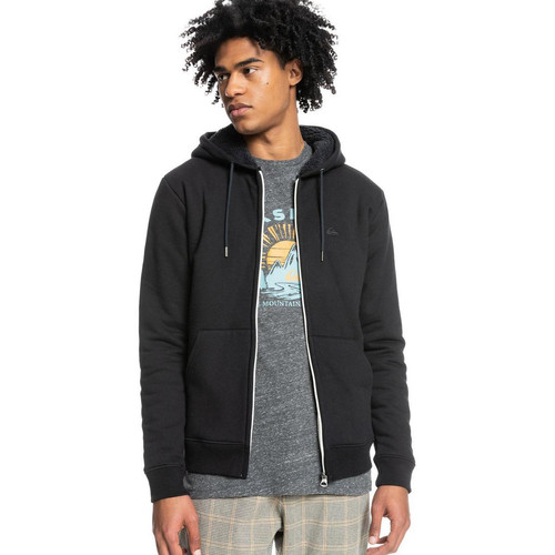 Quiksilver - Sweatshirt homme Zippé noir  - Quiksilver Vêtements et Accessoires Hommes