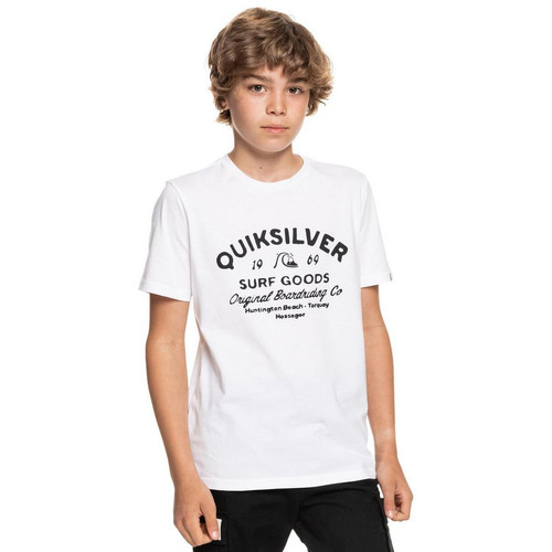 Quiksilver - Tee-shirt Garçon Imprimé Blanc - Soldes vêtements garçon