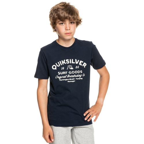 Quiksilver - Tee-shirt garçon Imprimé bleu marine - Soldes vêtements garçon