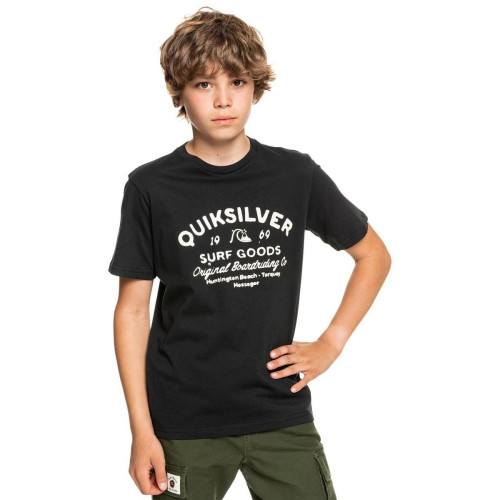 Quiksilver - Tee-shirt garçon Imprimé noir - Soldes Enfants