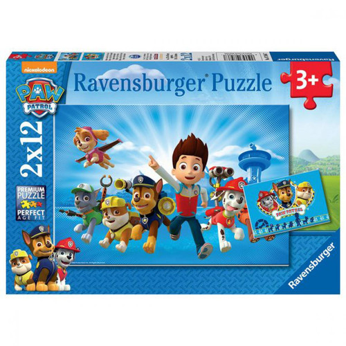 Puzzles 2x12 pièces - Ryder et la Pat'Patrouille Ravensburger LES ESSENTIELS ENFANTS