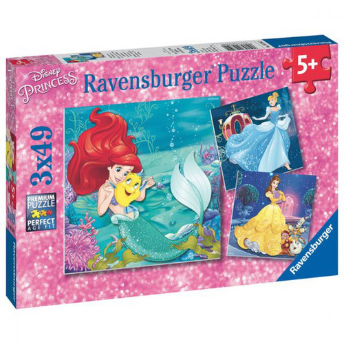 Puzzles 3x49 pièces - Aventure des princesses - Disney Princesses Ravensburger LES ESSENTIELS ENFANTS