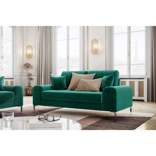 R by Rodier - Sofa 2 Places RIME Vert Emeraude - R by Rodier