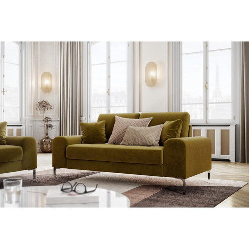 R by Rodier - Sofa 2 Places RIME Vert Olive - R by Rodier