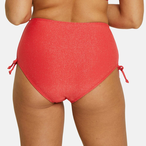 Culotte de maillot de bain taille haute - Rouge Sans Complexe Bain