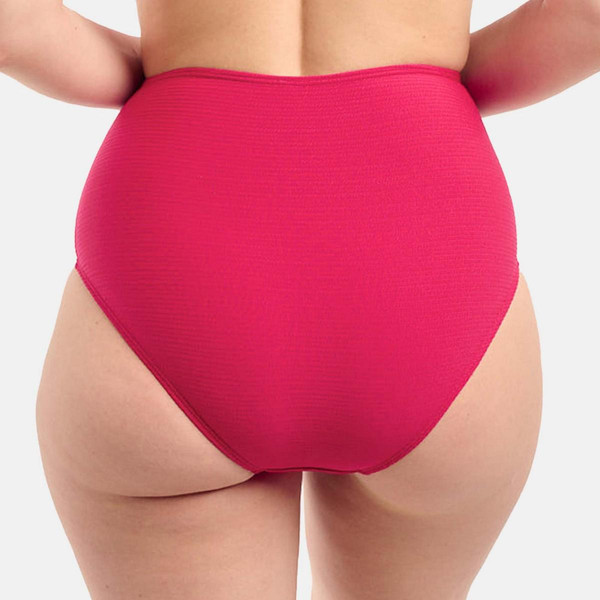 Culotte de bain taille haute rouge - Glamourous Textured Sans Complexe Bain