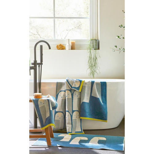 Scion Living - Serviette de bain GRAND DUC bleu clair en coton - Scion Living