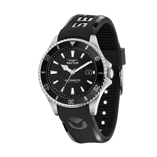 Sector - Montre pour homme 230 AUTO R3221161002 avec bracelet en silicone noir - Toutes les montres
