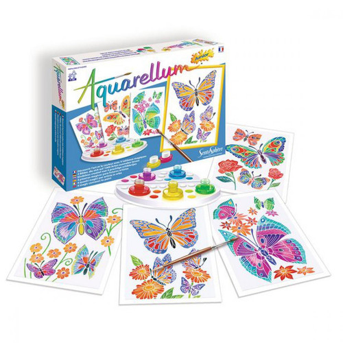 SentoSphere - Aquarellum Junior Papillons & Fleurs - Dessin, peinture et modelage