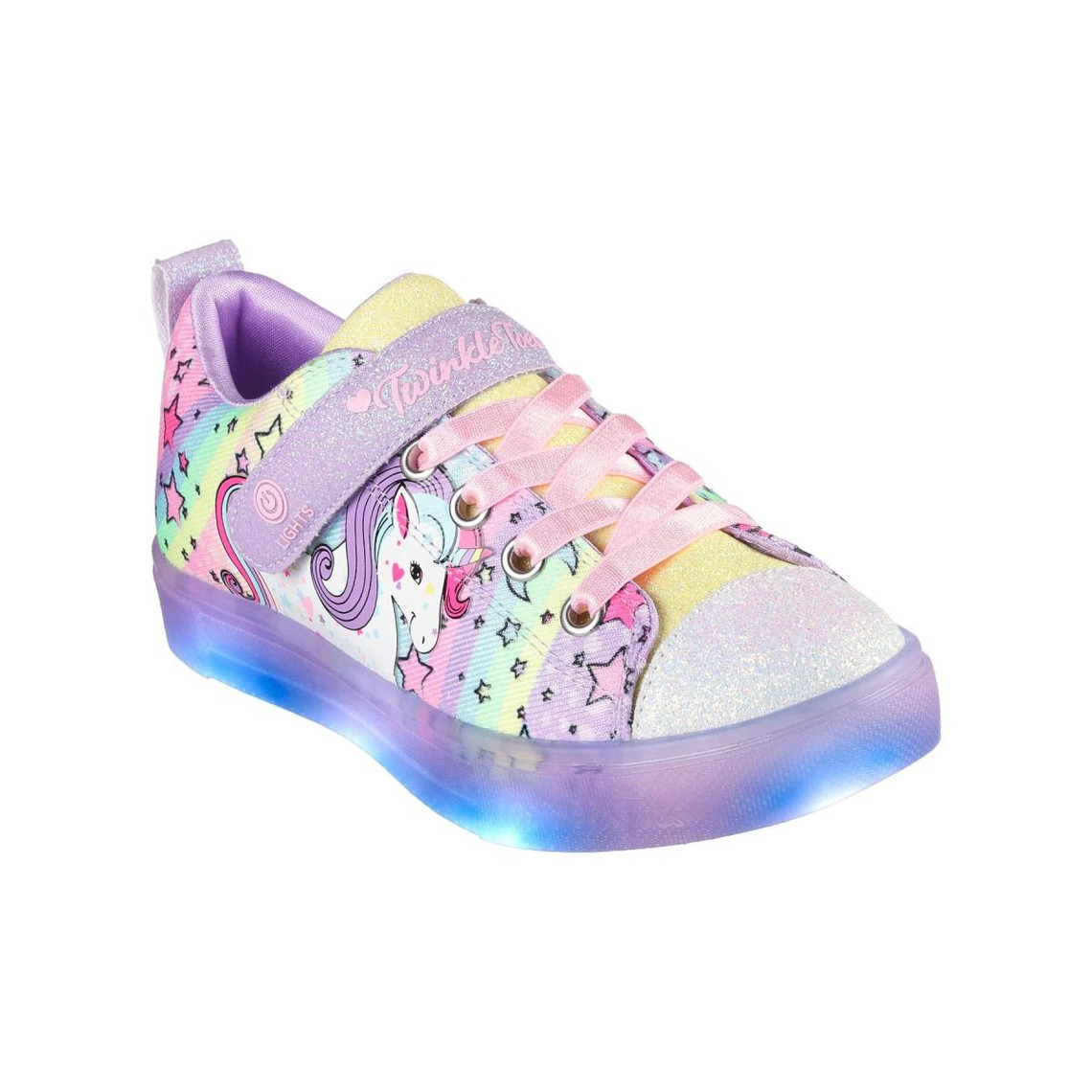 Sneakers lumineux enfant TWINKLE SPARKS ICE - UNICORN violet