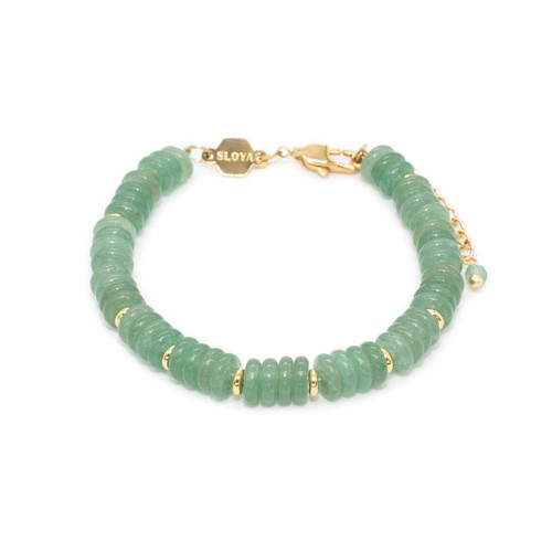 Bracelet Blima en pierres Aventurine Vert Sloya Mode femme