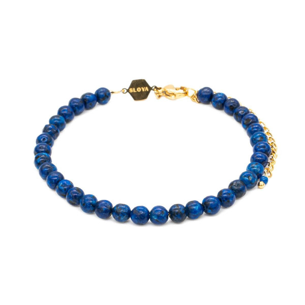 Bracelet Femme Sloya Serena en pierres Lapis-lazuli Bleu Sloya Mode femme
