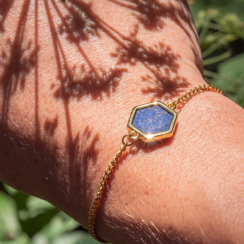 Bracelet Femme Sloya Hexalia en pierres Lapis-lazuli Sloya