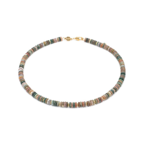 Sloya - Collier Blima en pierres Agate Indienne - Sloya Bijoux