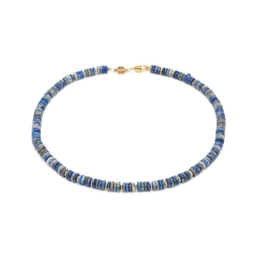 Sloya - Collier Blima en pierres Lapis-lazuli - Mode femme bleu