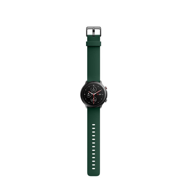 Montre connectée mixte avec bracelet en silicone vert Vert Smarty Mode femme