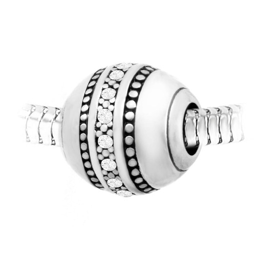 So Charm Bijoux - Charm perle cristaux de Bohème et acier - So Charm - So Charm Bijoux