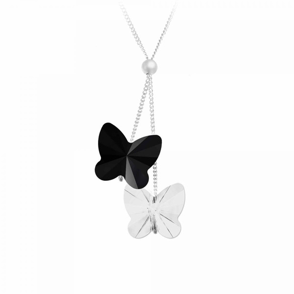 Collier BS161-SN016-JET-CRYS So Charm Argent So Charm Bijoux Mode femme