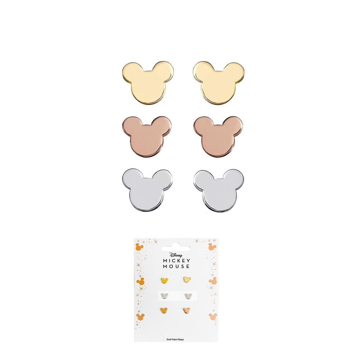 Lot de 3 paires de boucles d'oreilles Fille Disney - Mickey