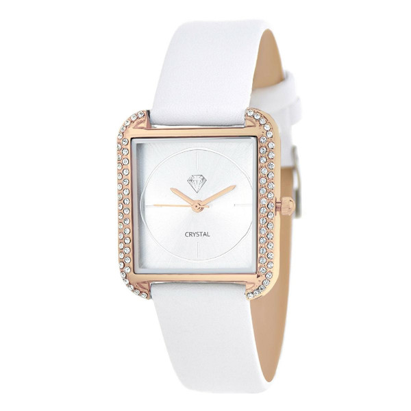 Montre femme MF436-ORROSE - Bracelet en Cuir Blanc  Doré rose Disney Mode femme