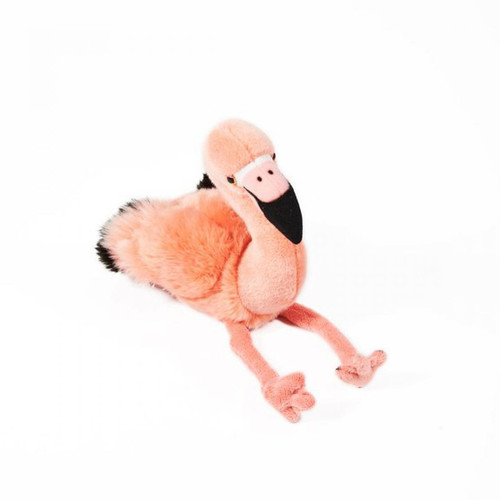 Soft Friends - Peluche flamant rose assis 35 cm - Jouets d'éveil et peluches