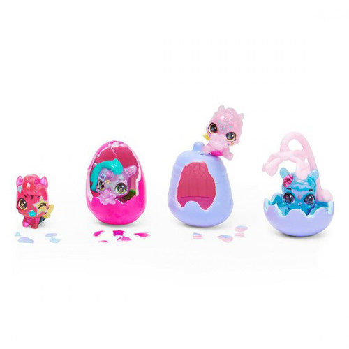 Spin Master - Coffret 4 Hatchimals Saison 10 Shimmer Babies - Figurines