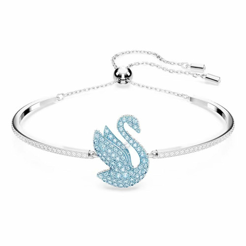 Bracelet Femme  5660595 Soft Blue RC05/RHS M - Iconic Swan Argent Swarovski Mode femme