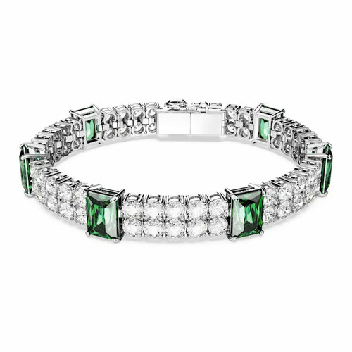Bracelet Femme 5680407 Green Stones GRE/RHS L - Matrix  Transparent Swarovski Mode femme