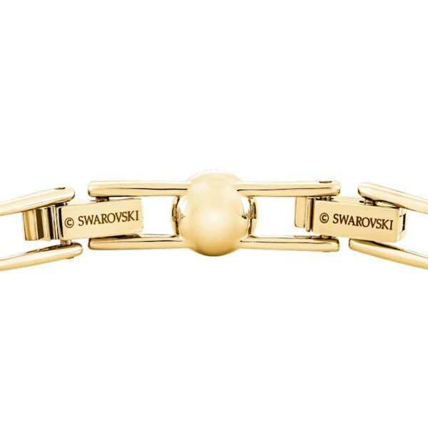 Bracelet Swarovski 5505469 - Métal doré Rangée de Cristaux incolores ronds Femme Bijoux