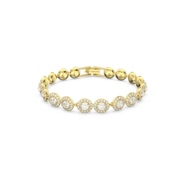 Bracelet Swarovski 5505469 - Métal doré Rangée de Cristaux incolores ronds Femme Doré Swarovski Mode femme