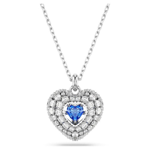 Collier Femme Swarovski Hyperbola Heart - 5680403 bleu,argent Argent Swarovski Mode femme